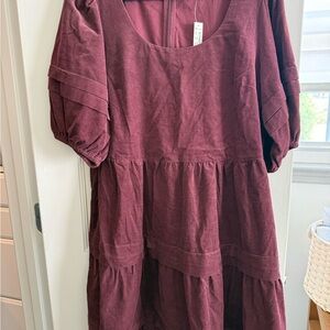 Madewell Deep Red Dress